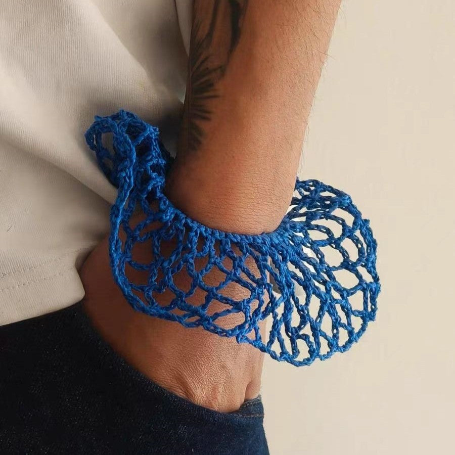 Straw Hair Scrunchie - DippedShop Wholesale - #0003