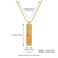Vintage Rhinestone Gold Plated Pendant Necklace 6W6JNC640