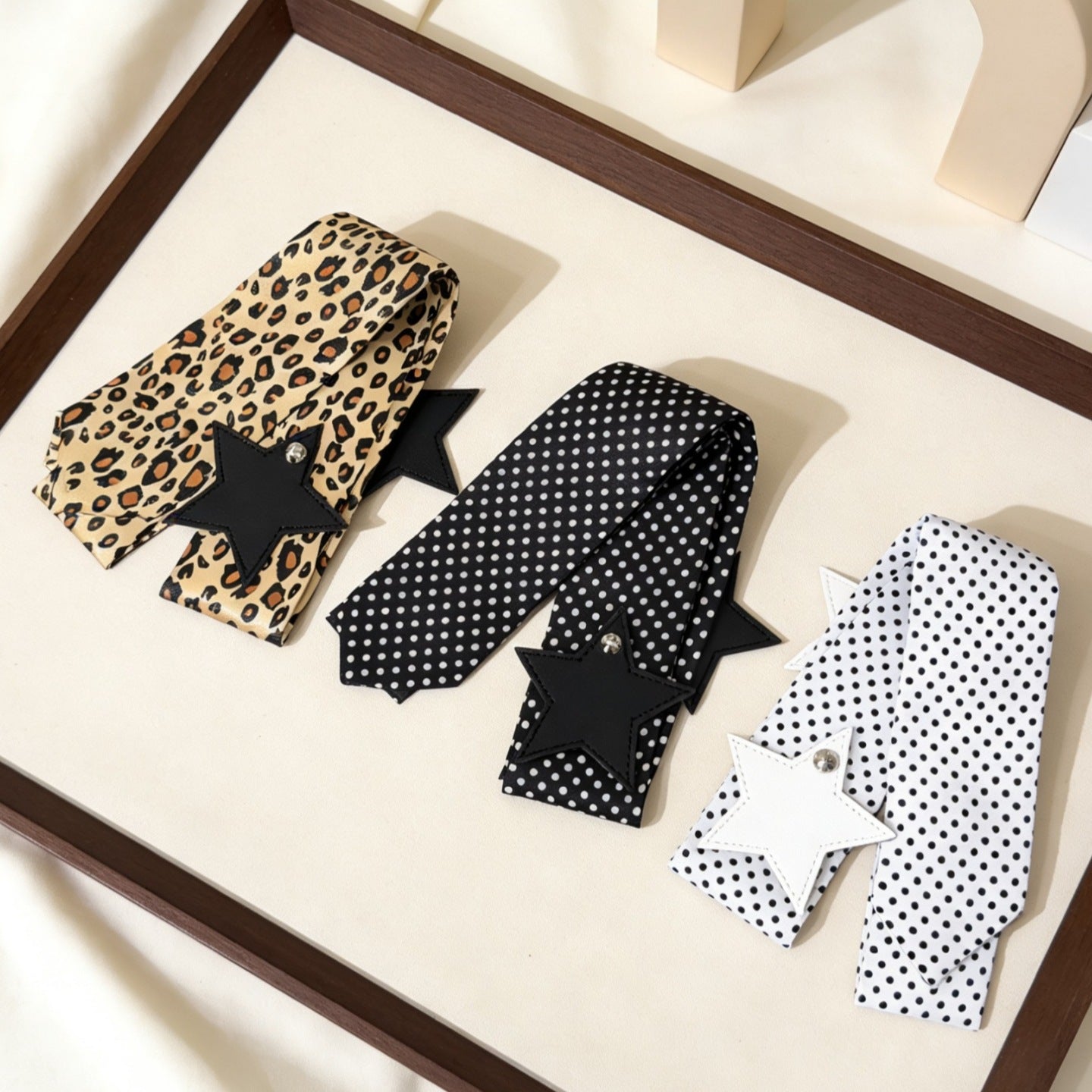 Fashion Leopard Print Versatile Scarf Belt 6W6JBT145