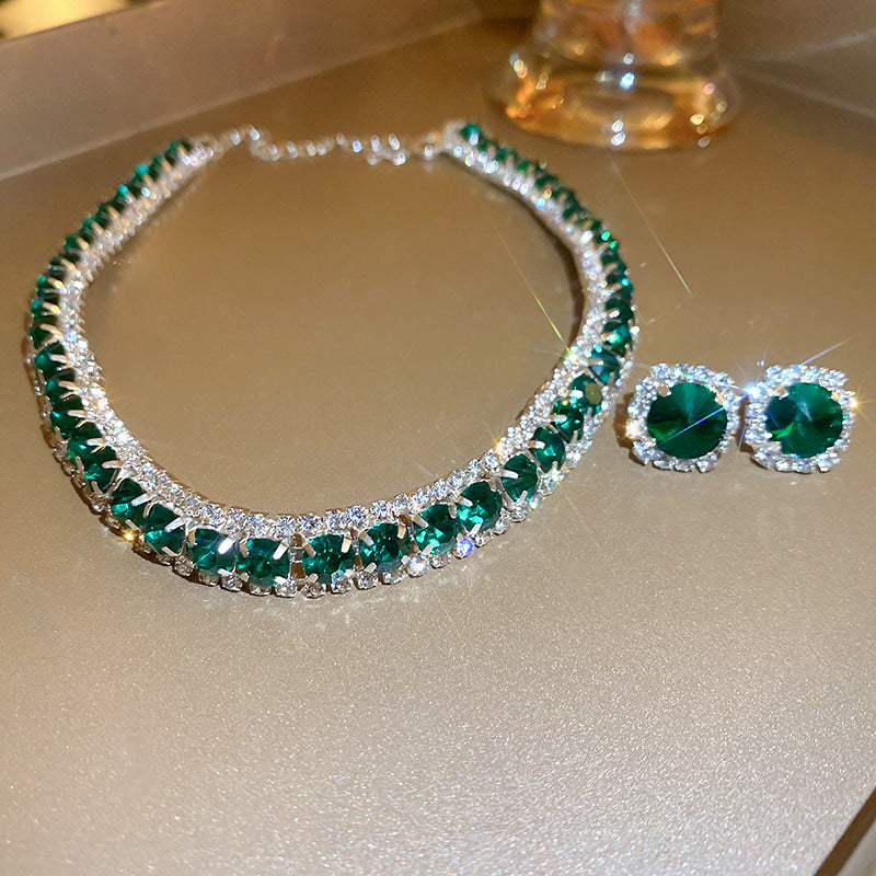 Elegant Geometry Rhinestone Choker Necklace 6W6JNC956