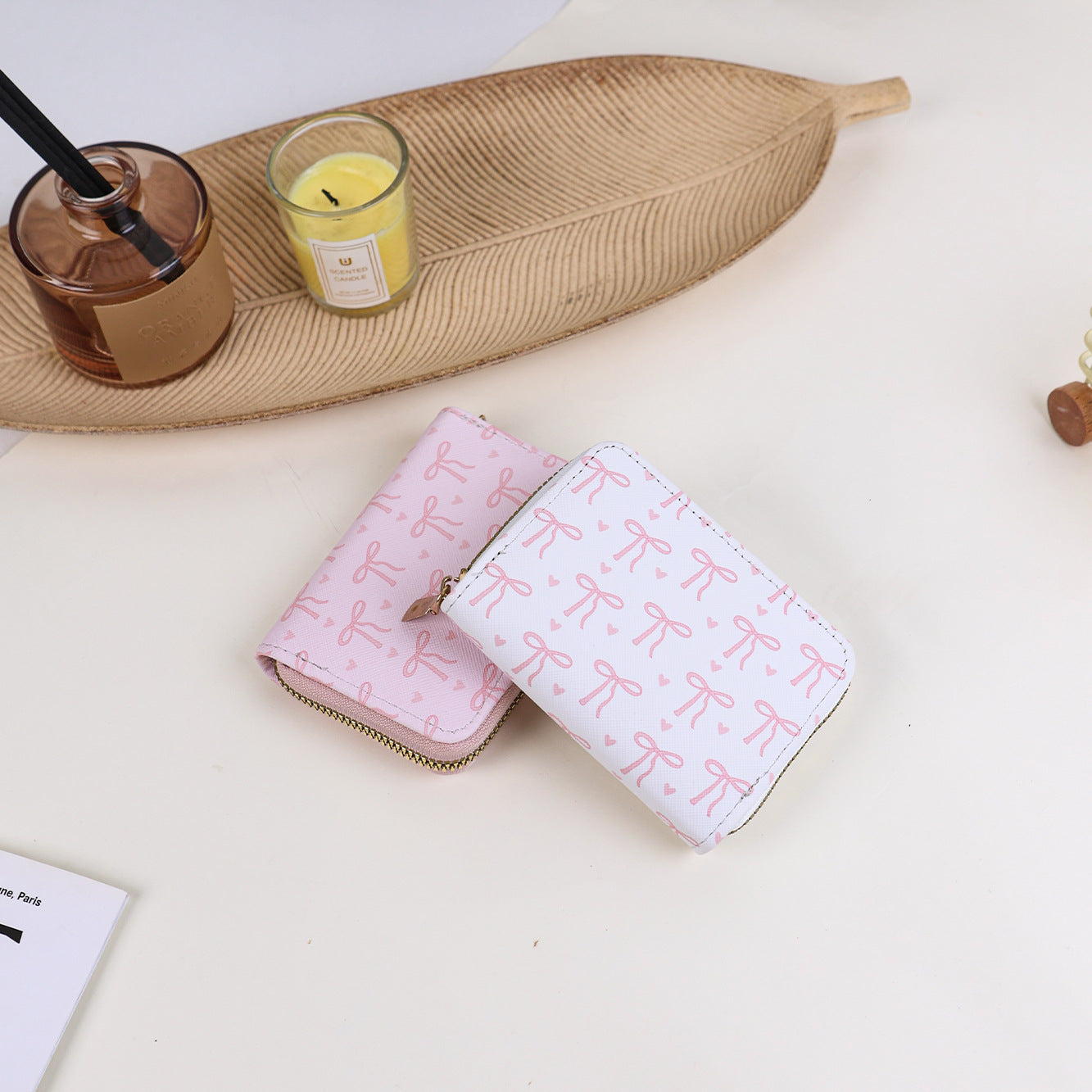 Sweet Mini Bowknot Print Coin Purse Wallet 6S10BWB120