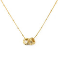 Gold Plated CZ Chain Necklace - DippedShop Wholesale - #0499
