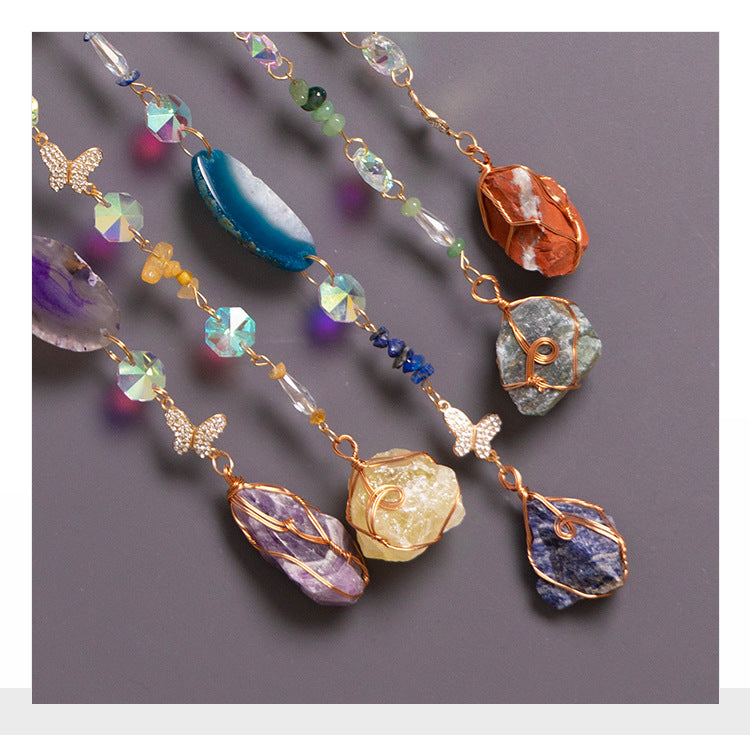 Colorful Stone Tree of Life Hanging Suncatchers MK2CZAS6H7HLS80