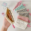 Stylish Bowknot Embossed Portable Makeup Bag MK2BW6S10BOB71