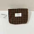 Sweet Floral Pattern Plush Cosmetic Bag 6C5CO276