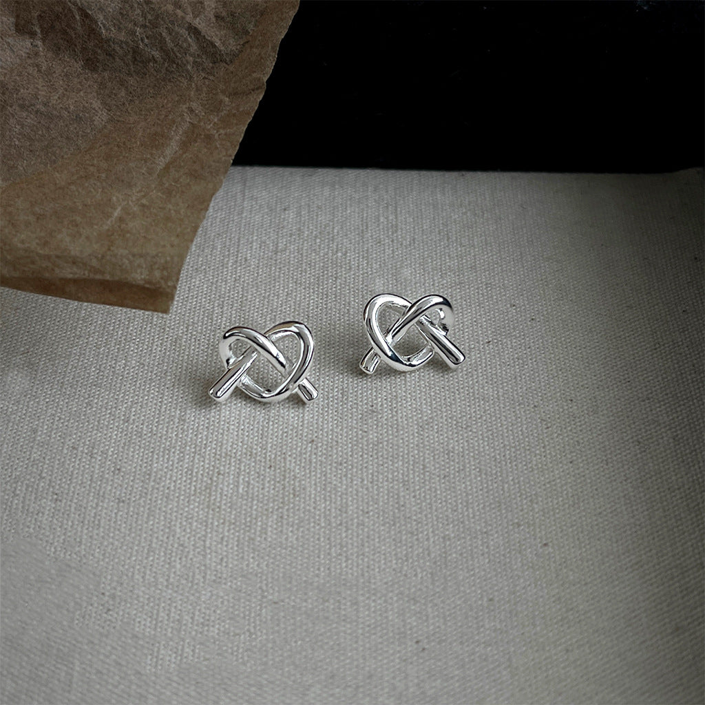 Minimalist Gold Knot Studs - DippedShop Wholesale - #5283