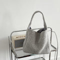 Retro Woolen Large Capacity Commute Tote Bag 6W10BBG2490