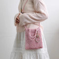 Hand Crochet Crossbody Bag - DippedShop Wholesale - #4963