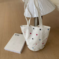 Chic Color Block Polka Dots Embroideries Shoulder Bags 6W10BBG1323