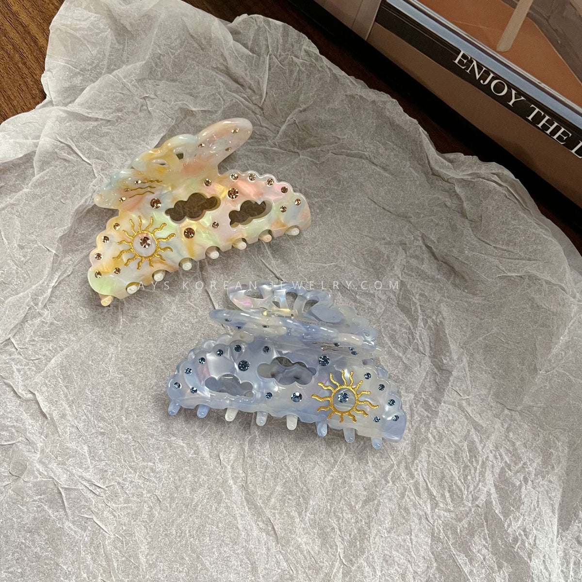 Rhinestone Butterfly Hair Claw - DippedShop Wholesale - #4035