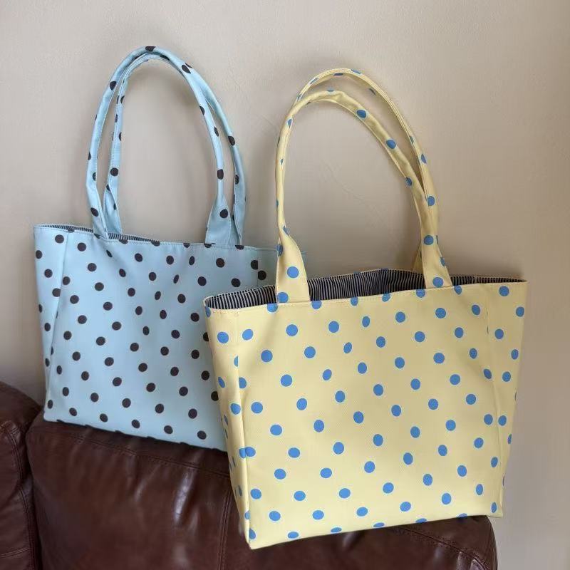 Stylish Polka Dots Large Capacity Tote Bag 6W10BBG1952