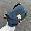 Stylish Solid Color Denim Underarm Bag 6W10BBG1948