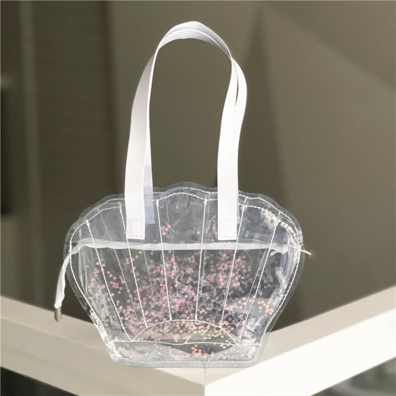 Transparent PVC Seashell Tote - DippedShop Wholesale - #0003