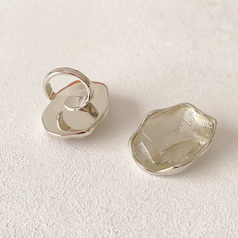 Chunky Irregular Statement Stud Earrings - DippedShop Wholesale - #5299