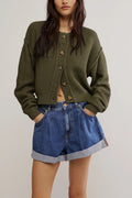 Loose Button Knit Cardigan - DippedShop Wholesale - #9091