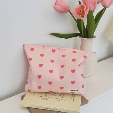 Pink Love Print Color Block Bag DP25A480