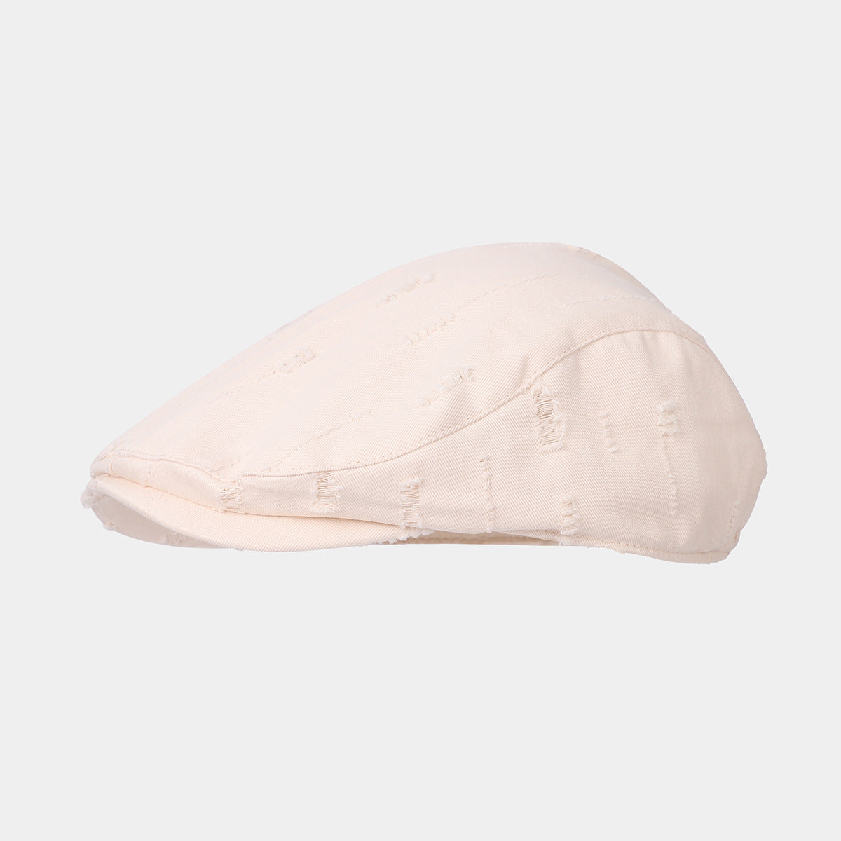 Casual Distressed Solid Color Newsboy Cap 8BK6HAT195L