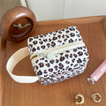 Retro Leopard Print Quilted Shell Makeup Bag MK2BW6S10BOB69