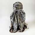 Vintage Leopard Print Soft Square Head Scarf MK2BLW6W6NSI69