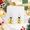 Christmas Snowman Dangle Earrings - DippedShop Wholesale - #5731