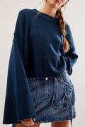 Solid Flared Sleeve Sweater - DippedShop Wholesale - #5187