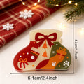Cute Cartoon Print Snowman Christmas Hair Claw 6W6HCP1616