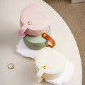 Elegant Half-Moon Travel Jewelry Case with Handle 6W13HSJ111