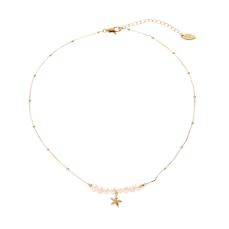 Freshwater Pearl Starfish Choker - DippedShop Wholesale - #5763