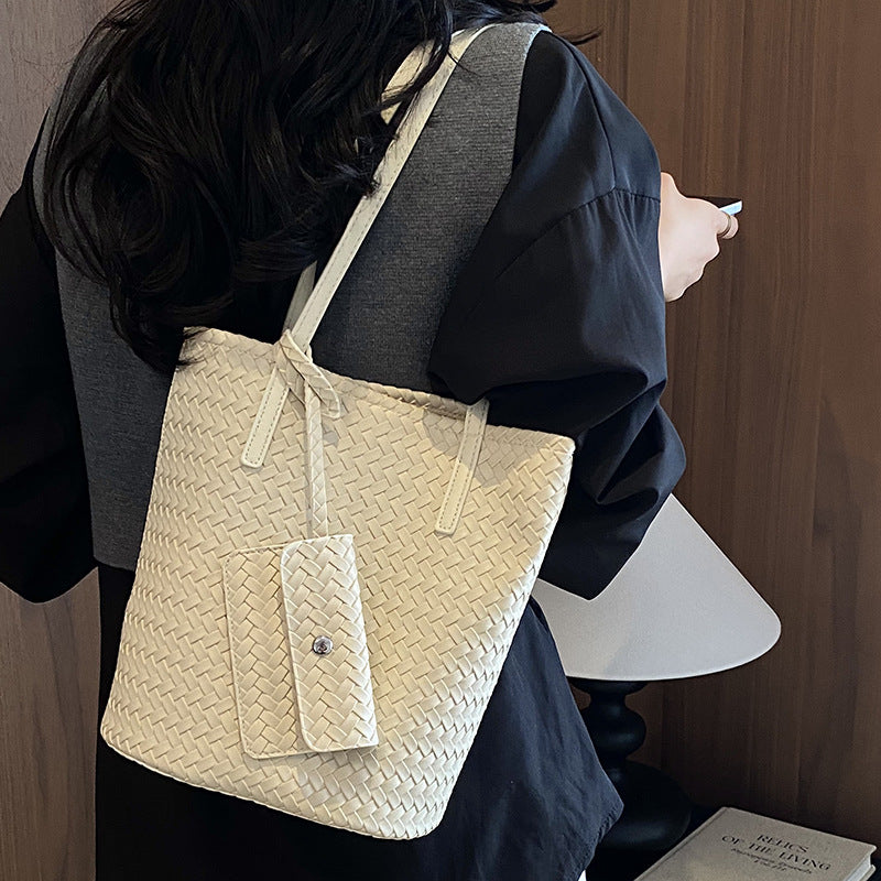 Fashion Woven Large Capacity Bucket - DippedShop Wholesale - #5827