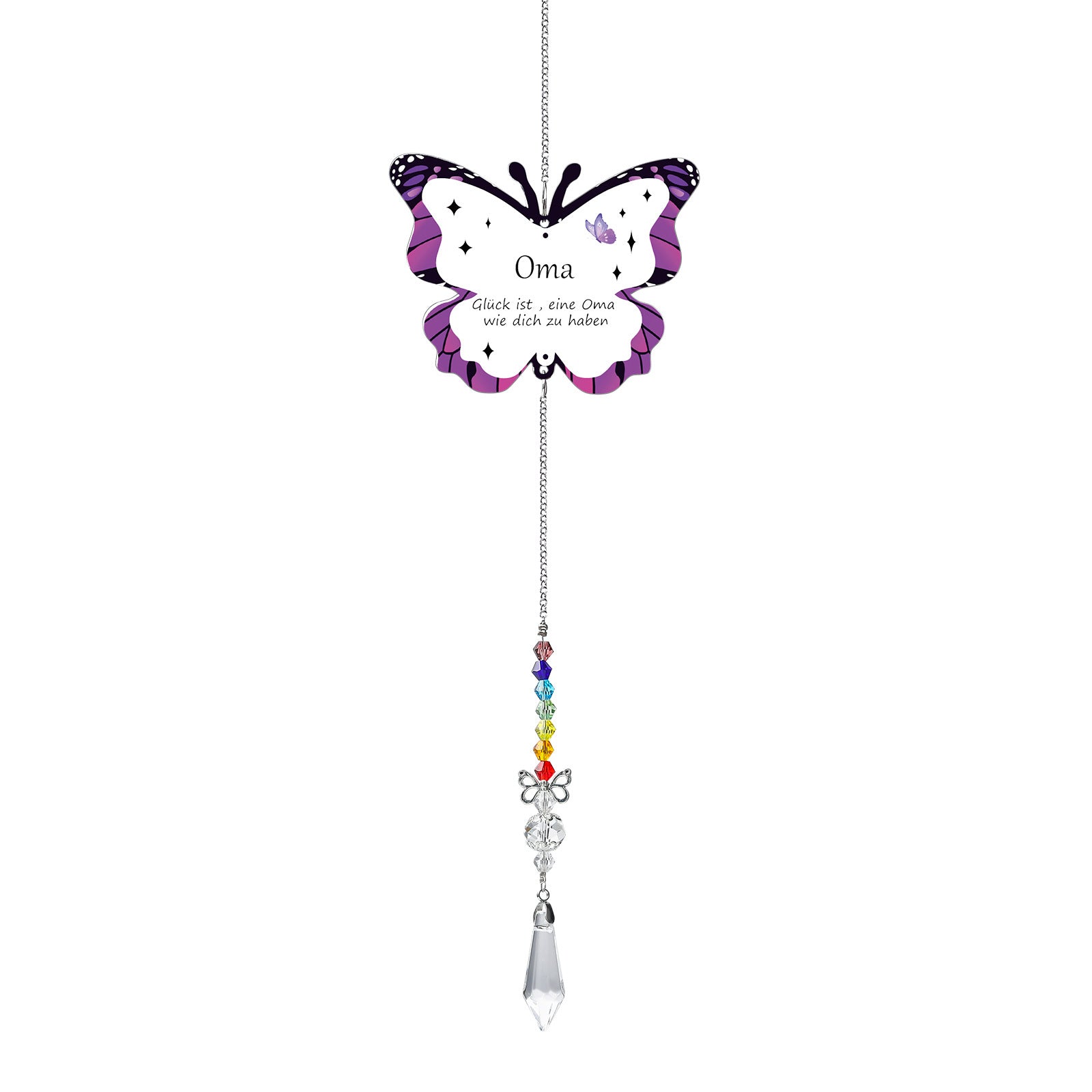 Oversized Butterfly Colorful Crystal Pendant Suncatchers MK2CZAS6H7HLS55