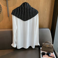 Striped Knit Triangle Scarf - DippedShop Wholesale - #4947