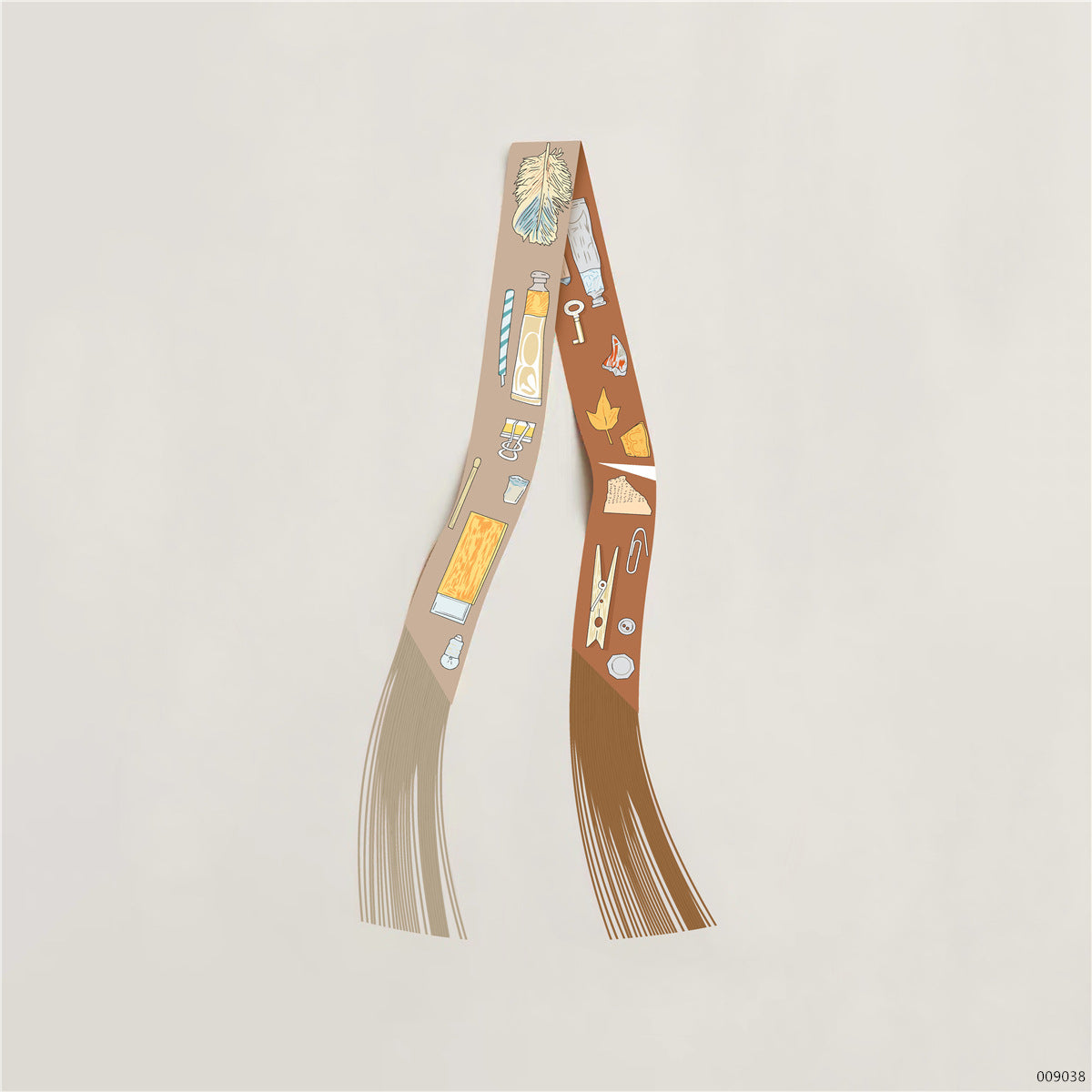 Tassel Silk Scarf - DippedShop Wholesale - #4435