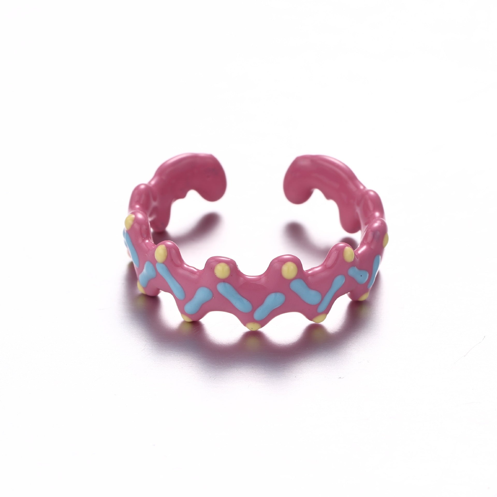 Polka Dot Enamel Ring - DippedShop Wholesale - #9667