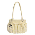 Fresh Polka Dots Bowknot Ruffled Underarm Bag 6W10BBG1381