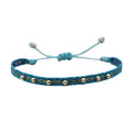 Handmade Seed Bead Braided Adjustable Bracelet 6W6JBR475