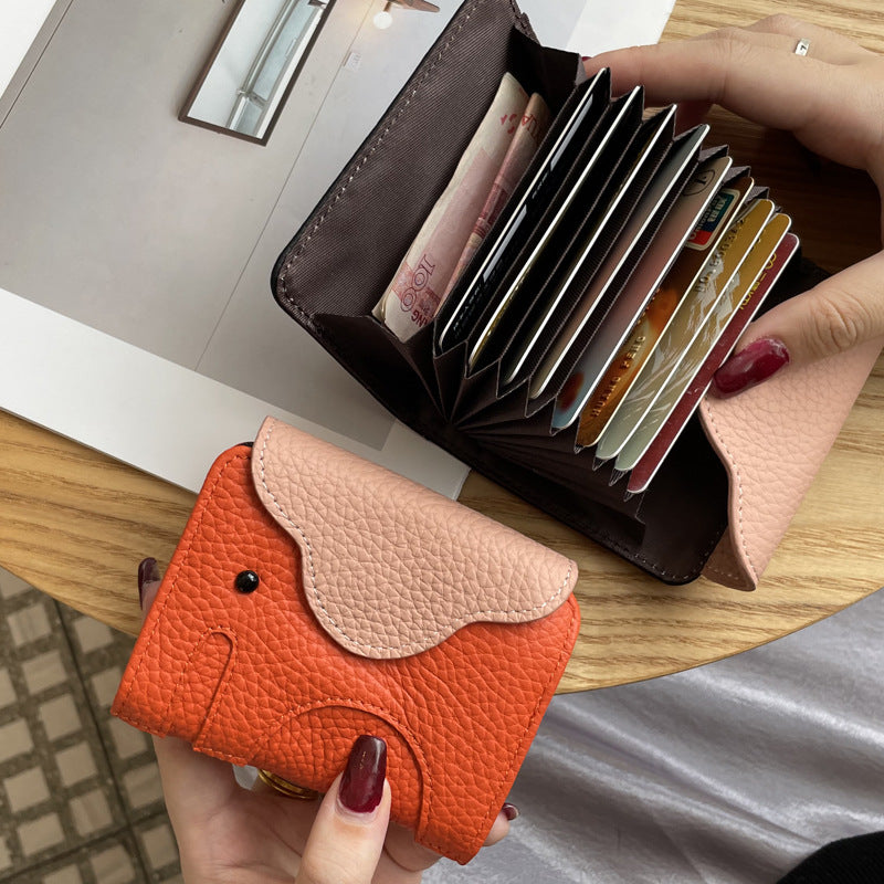 Funny Elephant Shape PU Coin Purse Wallet 6S10BWB118