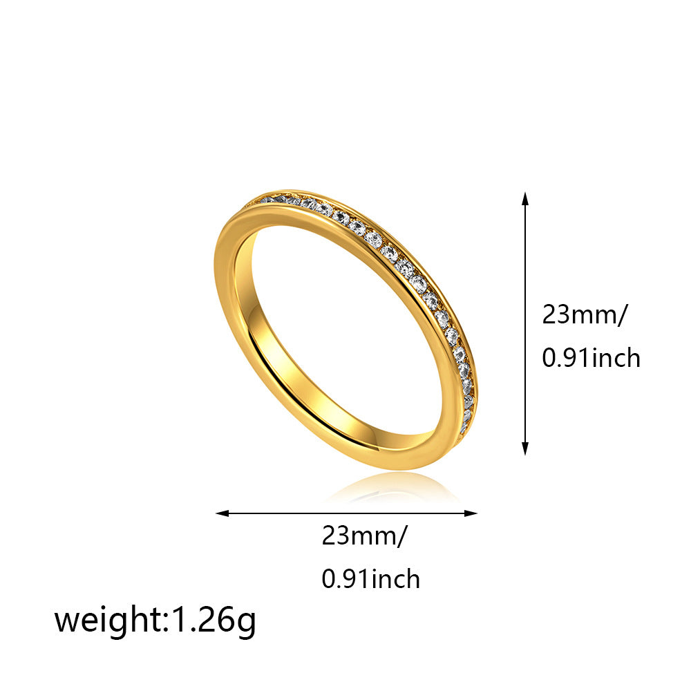 3 Pcs Eleagnt Cubic Zirconia T - DippedShop Wholesale - #3651