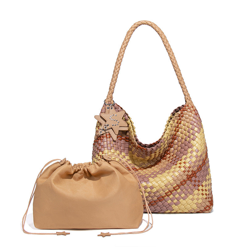 Large Woven Commuter Tote - DippedShop Wholesale - #2531