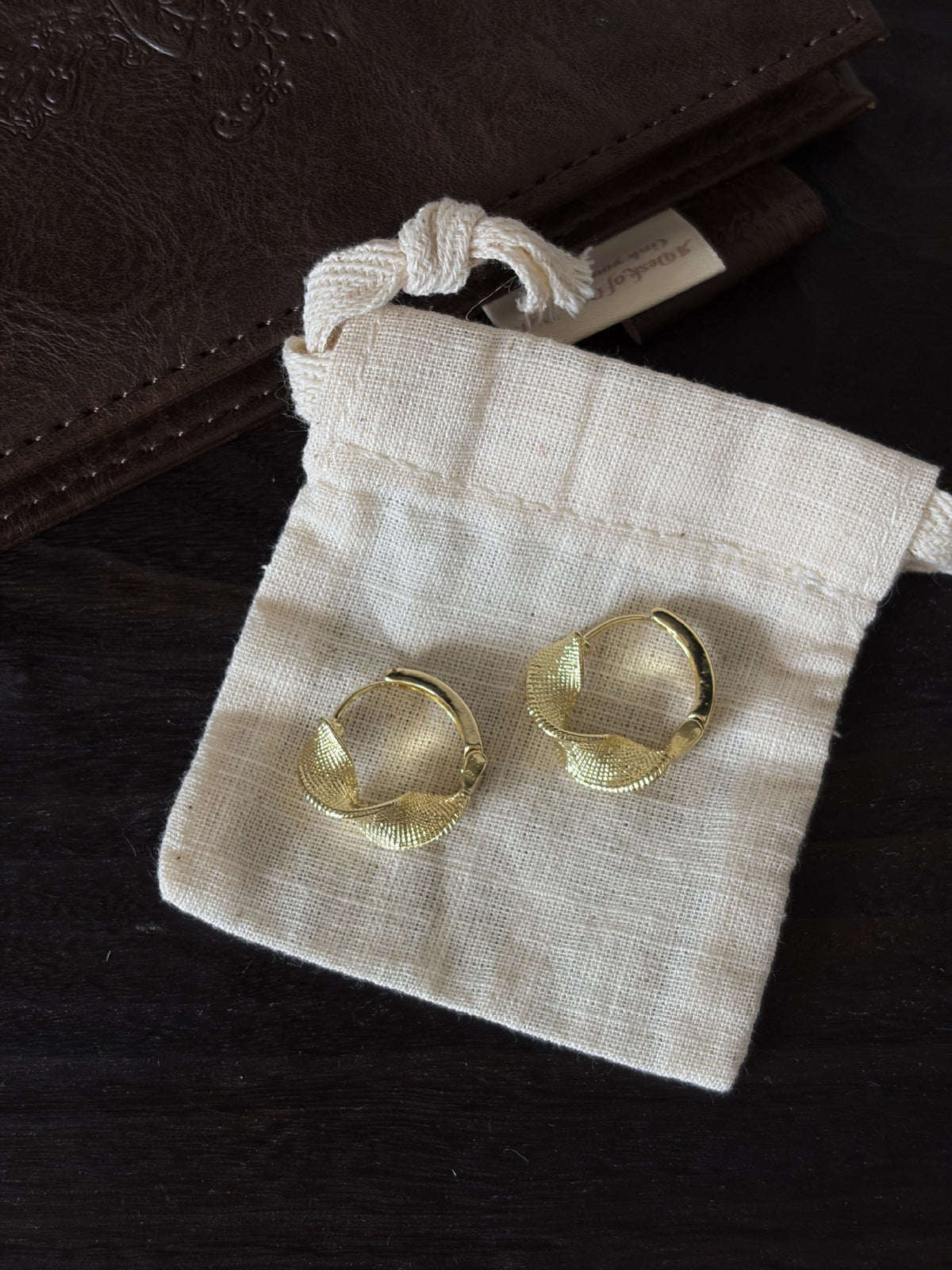 Twisted Texture Hoop Earrings - DippedShop Wholesale - #2323