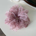 Retro Leopard Print Organza Ruffled Scrunchies 6W6HSR488