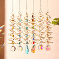 Creative Iridescent Crystal Ball Spiral Hanging Suncatcher MK2CZAS6H7HLS66