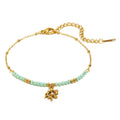Fresh Starfish Shell Pendnat Beaded Chain Bracelets 6W6JBR496