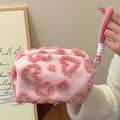 Sweet Plush Heart Large Capacity Cosmetic Bag 6S5CO114