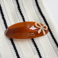 Retro Oval Bowknot Acetate Curved  Hair Clip 8AS6HCP387L