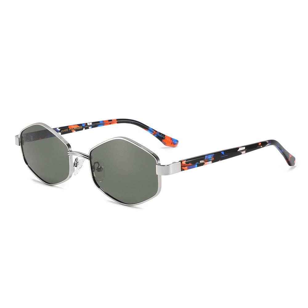 Geometric metal frame sunglasses - DippedShop Wholesale - #5891