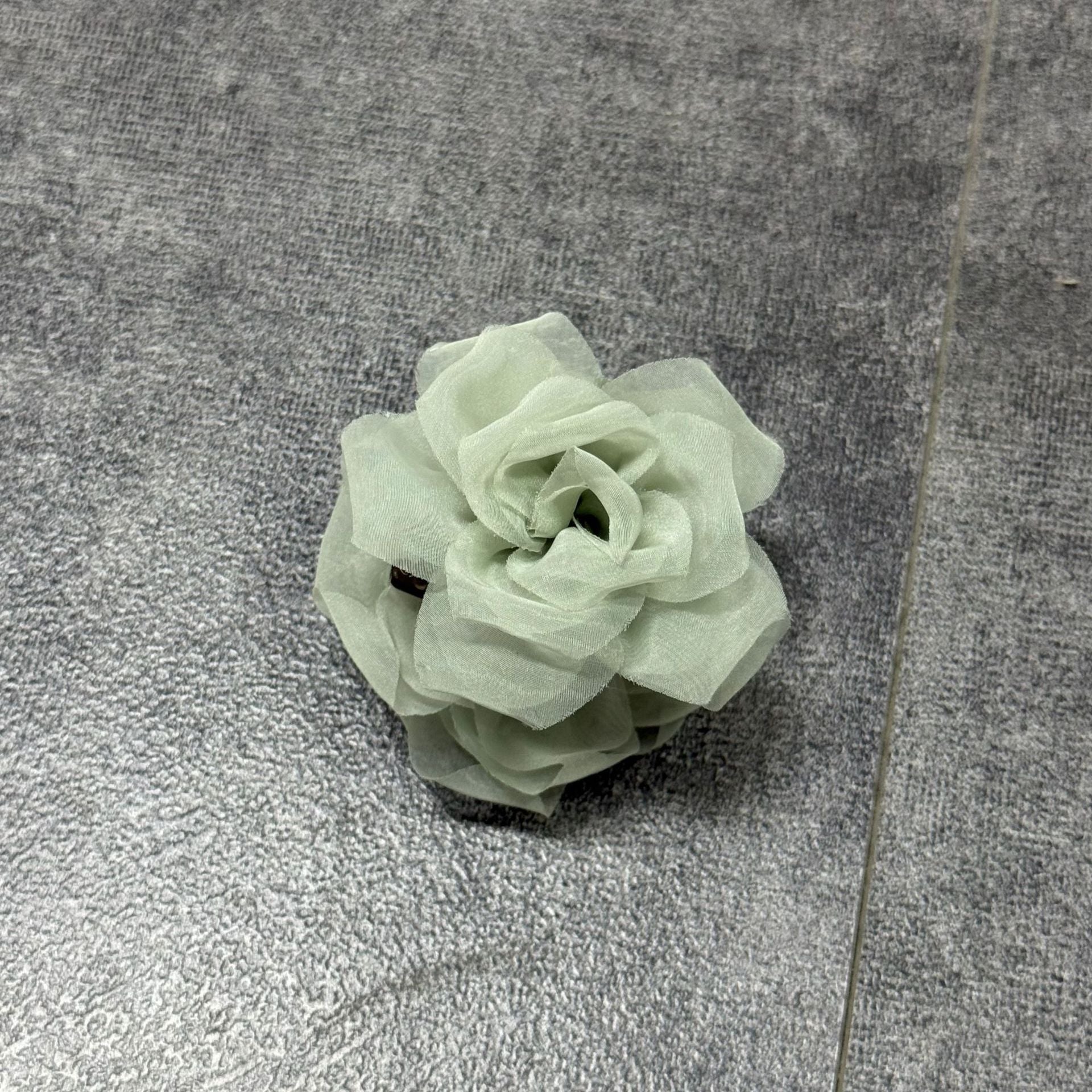 Elegant Solid Color Mesh Flower Hair Claw 8AS6HCP300L