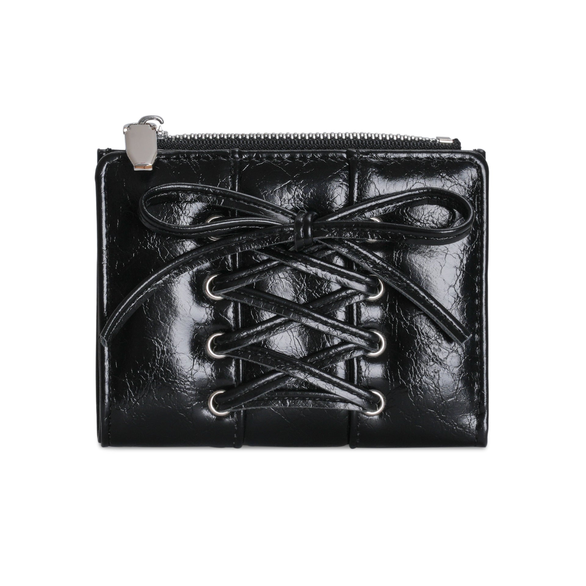 Stylish Bow-Tied PU Coin Purse Wallet 6S10BWB123