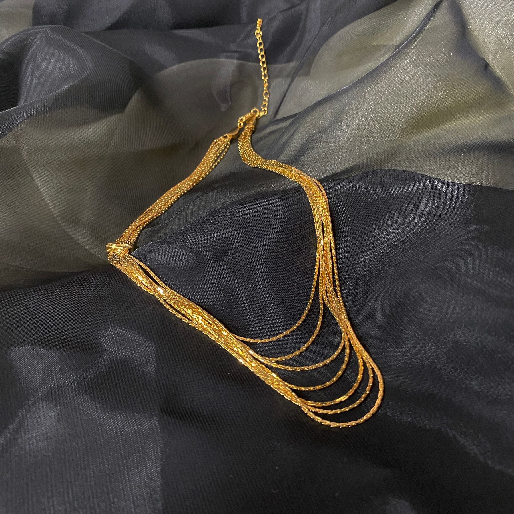 Minimalist Layered Gold Necklace - DippedShop Wholesale - #0963