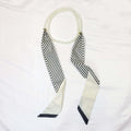 Elegant Floral Print Pearl Scarf Skinny Heanband MK2BW6W6HBD121