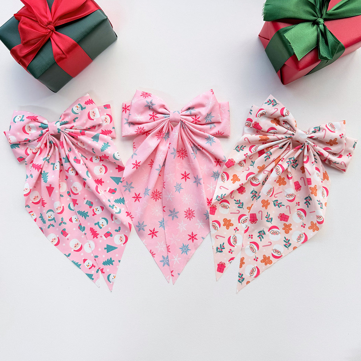 Christmas Snowflake Hair Scrunchie - DippedShop Wholesale - #3523